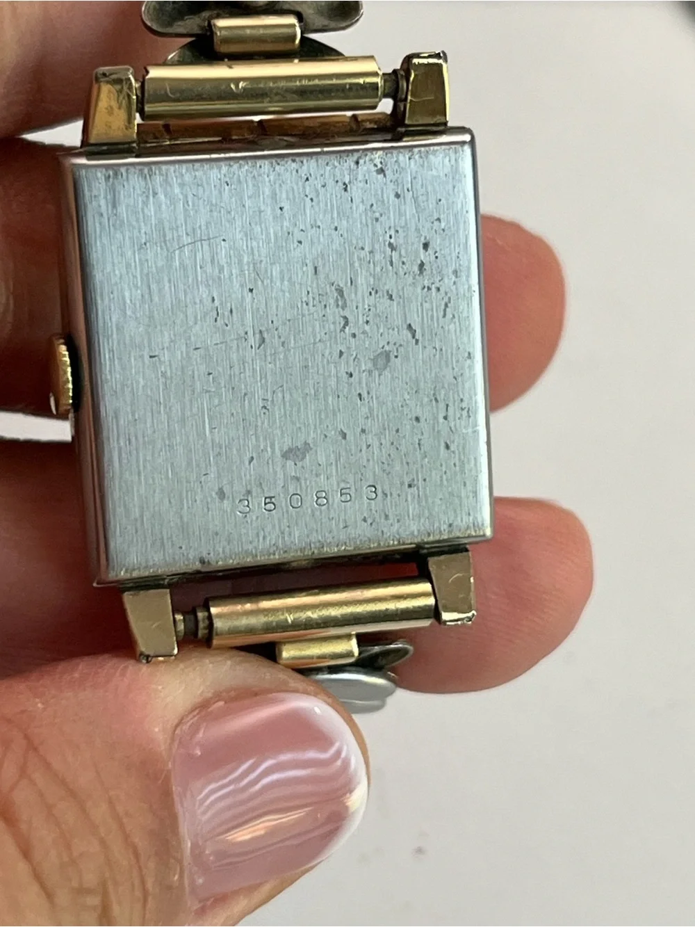 Benrus Art Deco Rectangular Mechanical Wristwatch Swiss Made